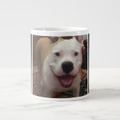 Hunde Foto mein bester Freund Schwarz Jumbo-Tasse (Vorderseite)