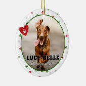 Hunde Foto  Memorial Beileid Geschenk Ornament (Rechts)