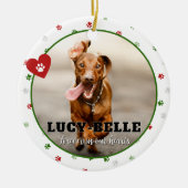Hunde Foto  Memorial Beileid Geschenk Ornament (Vorne)