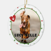 Hunde Foto  Memorial Beileid Geschenk Ornament (Links)