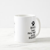 Hunde-Foto mit Individuelle Name und Zitat an verb Kaffeetasse (VorderseiteRechts)