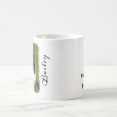 Hunde-Foto mit Individuelle Name und Zitat an verb Kaffeetasse (Mittel)