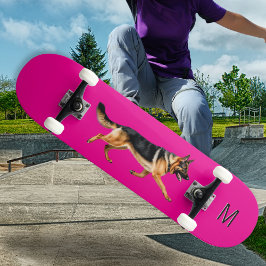 Hunde-Foto-Monogramm Skateboard