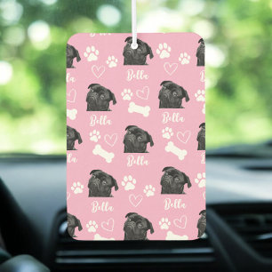 Hunde-Foto Niedliches Pet Picture Pink hochladen Autolufterfrischer