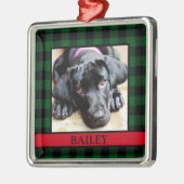 Hunde-Foto Ornament Aus Metall (Links)