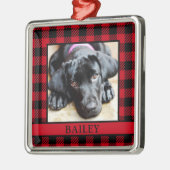Hunde-Foto Ornament Aus Metall (Links)