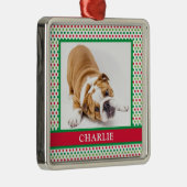 Hunde-Foto Ornament Aus Metall (Rechts)