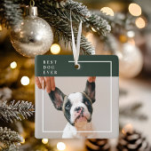 Hunde-Foto-Ornament | Bester Hund überhaupt Modern Keramikornament