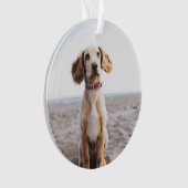 Hunde Foto Ornament Geschenk für Familienweihnacht (Vorderseite)