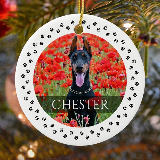 Hunde Foto Ornament - Personalisierter Pet Keepake