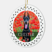 Hunde Foto Ornament - Personalisierter Pet Keepake (Links)