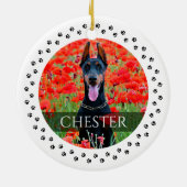 Hunde Foto Ornament - Personalisierter Pet Keepake (Hinten)