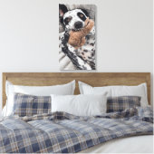 Hunde Foto Pet Portrait Leinwanddruck (Insitu (Schlafzimmer))
