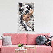 Hunde Foto Pet Portrait Leinwanddruck (Insitu (Wohnzimmer))