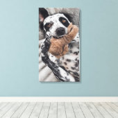 Hunde Foto Pet Portrait Leinwanddruck (Insitu (Holzboden))