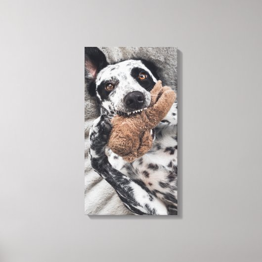 Hunde Foto Pet Portrait Leinwanddruck (Vorderseite)