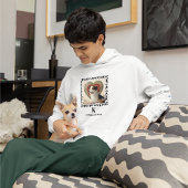 Hunde-Foto-Pfeile drucken Monogramm und geben Pers Hoodie