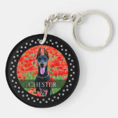 Hunde Foto Schlüsselanhänger - Personalisierter Pe (Rückseite)