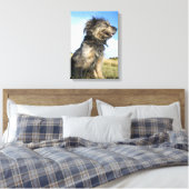 Hunde Foto Single Leinwanddruck (Insitu (Schlafzimmer))