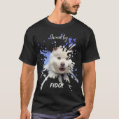 Hunde Foto spritzen Spaß Spaß Schwarz T-Shirt (Vorderseite)