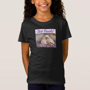 Hunde Foto Süße Malteser und Shih Tzu T-Shirt