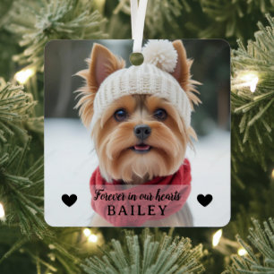Hunde-Foto-Trost-Andenken-Ornament Ornament Aus Metall