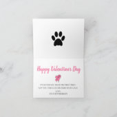 Hunde-Foto-Valentinstag von Hundebonat Feiertagskarte (Innenseite)
