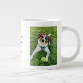 Hunde Foto Verlobung Mein Mensch wird verheiratet Jumbo-Tasse (Rechts)