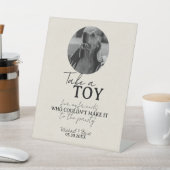 Hunde Foto Wedding Tennis Ball Gefallen Sockelschild (In SItu)