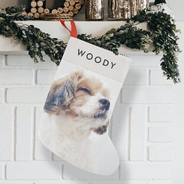 Hunde Foto Weihnachten | Moderner Minimaler Hausti Kleiner Weihnachtsstrumpf