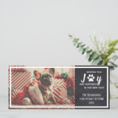 Hunde Foto Weihnachtskarte Weihnachten Weihnachten (Stehend Vorderseite)