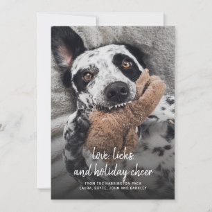 Hunde Foto Weihnachtslieder und Feiertagskuchen Li Feiertagskarte