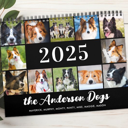 Hunde FotoCollage Personalisiert Moderne 2026 Kalender