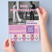 Hunde-Fotograf Flyer farbenfroh (Hand)