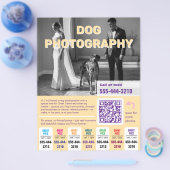 Hunde-Fotograf Flyer farbenfroh gelb  (Einzeln)