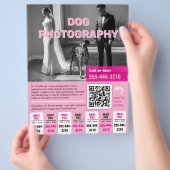 Hunde-Fotograf Flyer pink  (Hand)