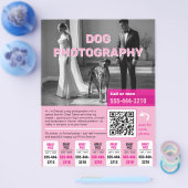 Hunde-Fotograf Flyer pink  (Einzeln)