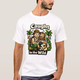 Hunde-Fotografie mit Besitzer in freier Wildbahn - T-Shirt