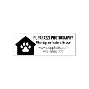 Hunde-Fotografie-Unternehmen Selbstfarbige Briefma Permastempel