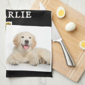 Hunde Fotos Pet Picture Collage Individuelle Name Geschirrtuch (Viertel Falte)