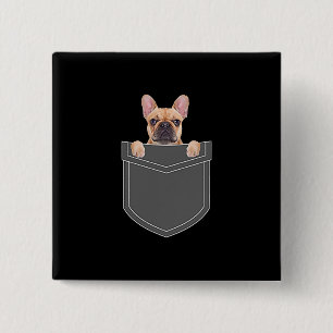 Hunde Französischer Bulldog in meinem Pocket-Bek Button