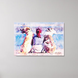 Hunde, Frauen, Foto Art Leinwanddruck