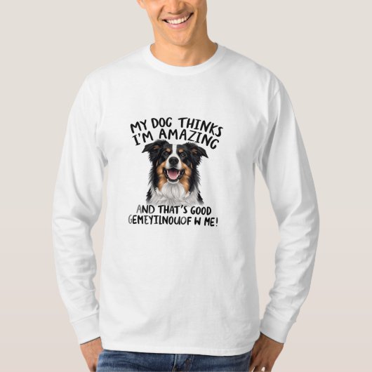 Hunde-Freuden-Zitat T-Shirt (Vorderseite)