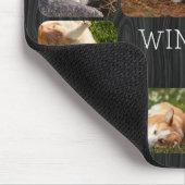 Hunde-Freund Mutter Vater Foto-Collage Mousepad (Ecke)