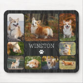 Hunde-Freund Mutter Vater Foto-Collage Mousepad (Vorne)