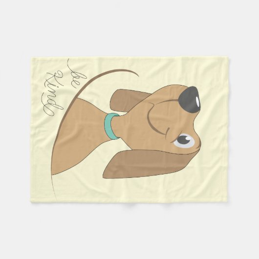 Hunde freundlich fleecedecke (Vorderseite (Horizontal))