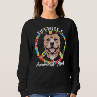 Hunde Frieden Schild Pitbuli Bewusstsein Sweatshirt