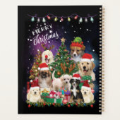 Hunde frohe Weihnachts-Lichtplaner Planer (Rückseite)