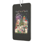 Hunde frohe Weihnachtslicht Autolufterfrischer (Links)