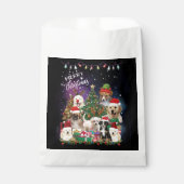 Hunde frohe Weihnachtslicht Geschenktütchen (Vorderseite)